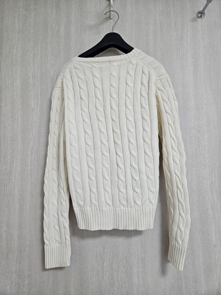 폴로 랄프로렌 케이블 꽈배기 니트 (아이보리/여성S) 이미지