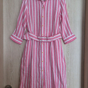 헤지스 스트라이프 원피스 롱셔츠남방 사이즈 90 이미지