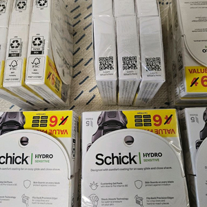 쉬크 하이드로5 센시티브 면도날 6개입 미국산 새제품 이미지