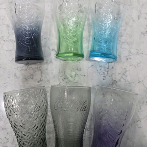 코카콜라 유리잔 세트 이미지