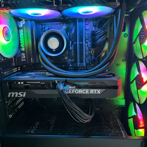 고성능 게이밍 컴퓨터 PC 본체 RTX5080 9800X3D 이미지