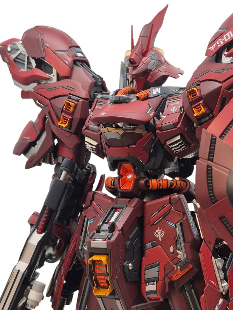 유명 모델러 작품 도색작 YJ 1/90 사자비 건담 레진 컨버젼 I.D 이미지