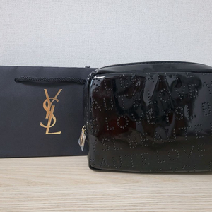 정품) 입생로랑 블랙 파우치 (코스메틱) 이미지