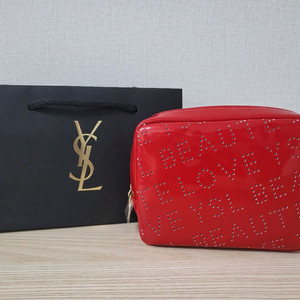 정품) 입생로랑 레드 파우치 (코스메틱) 이미지