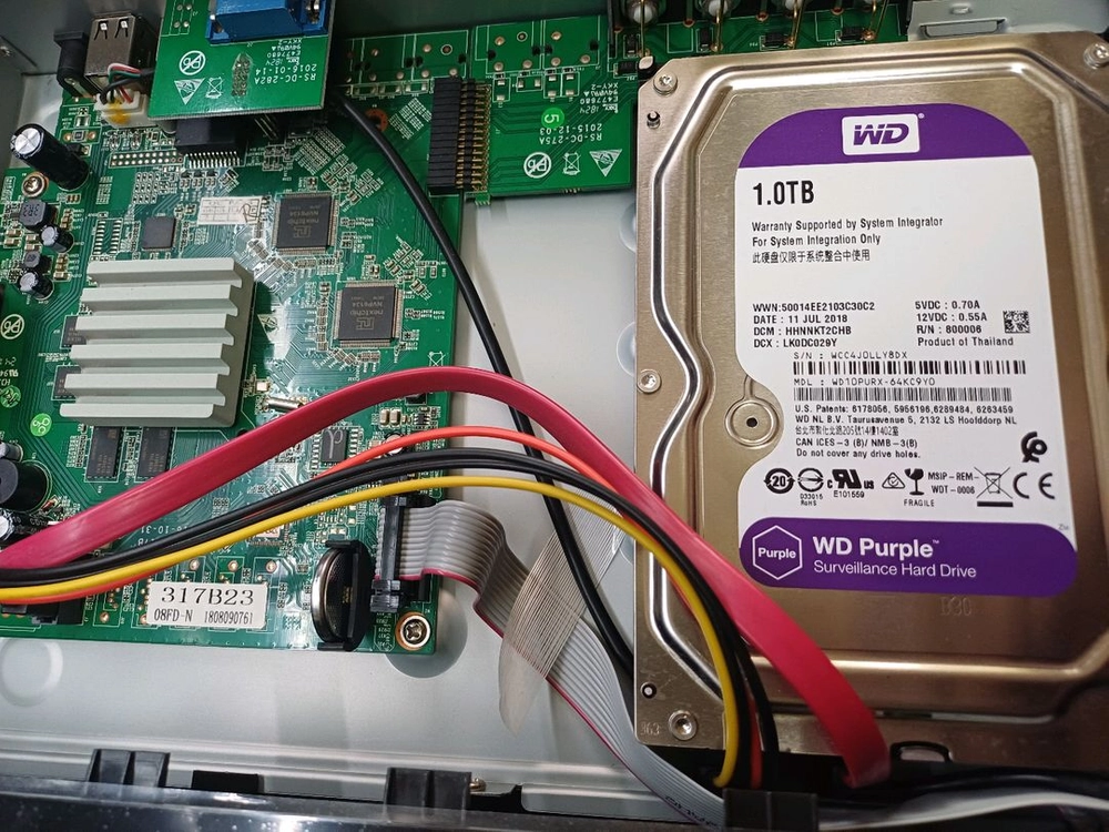 한화테크윈 CCTV 500만화소 4채널 wd정품 1tb 이미지