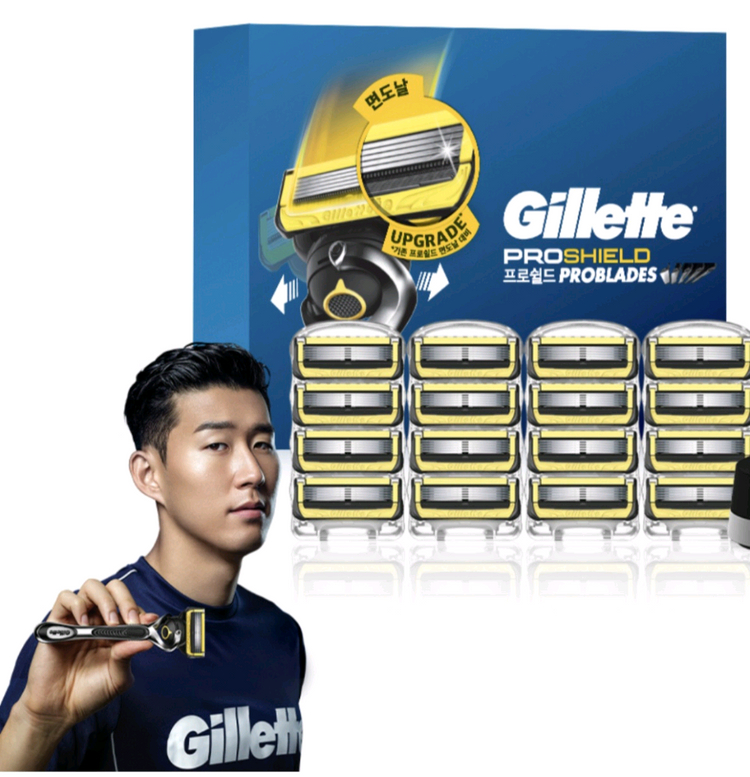 질레트 프로쉴드 옐로우 면도날 16개입 미개봉 새제품 이미지