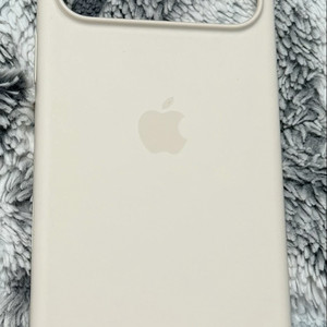 아이폰17프로맥스/애플 정품 실리콘케이스 바닐라/실착1회/패키지 분실 이미지