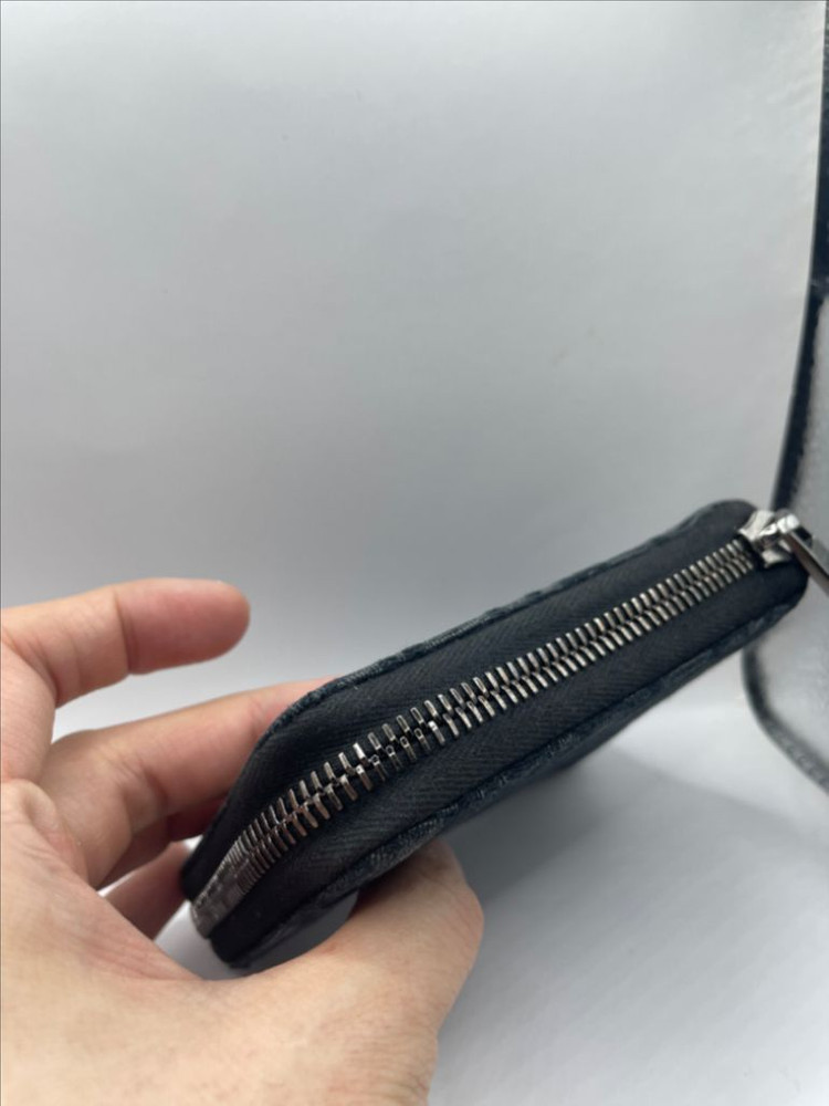 [OS] 디올 오블리크 자카드 지퍼 반지갑 이미지