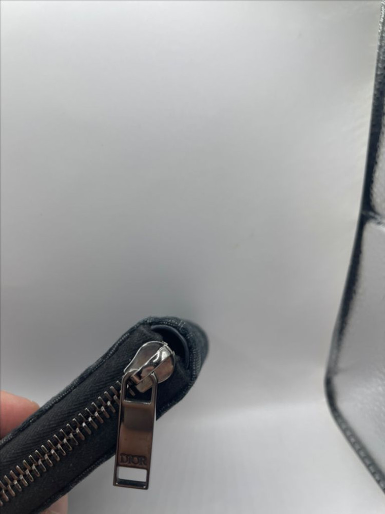 [OS] 디올 오블리크 자카드 지퍼 반지갑 이미지