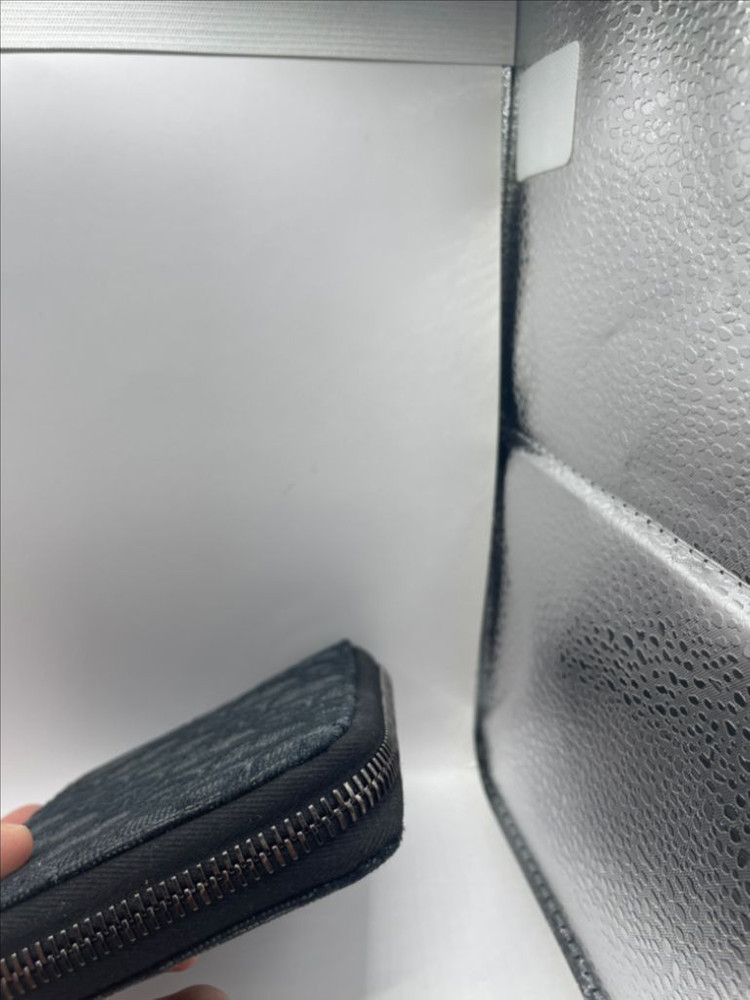 [OS] 디올 오블리크 자카드 지퍼 반지갑 이미지