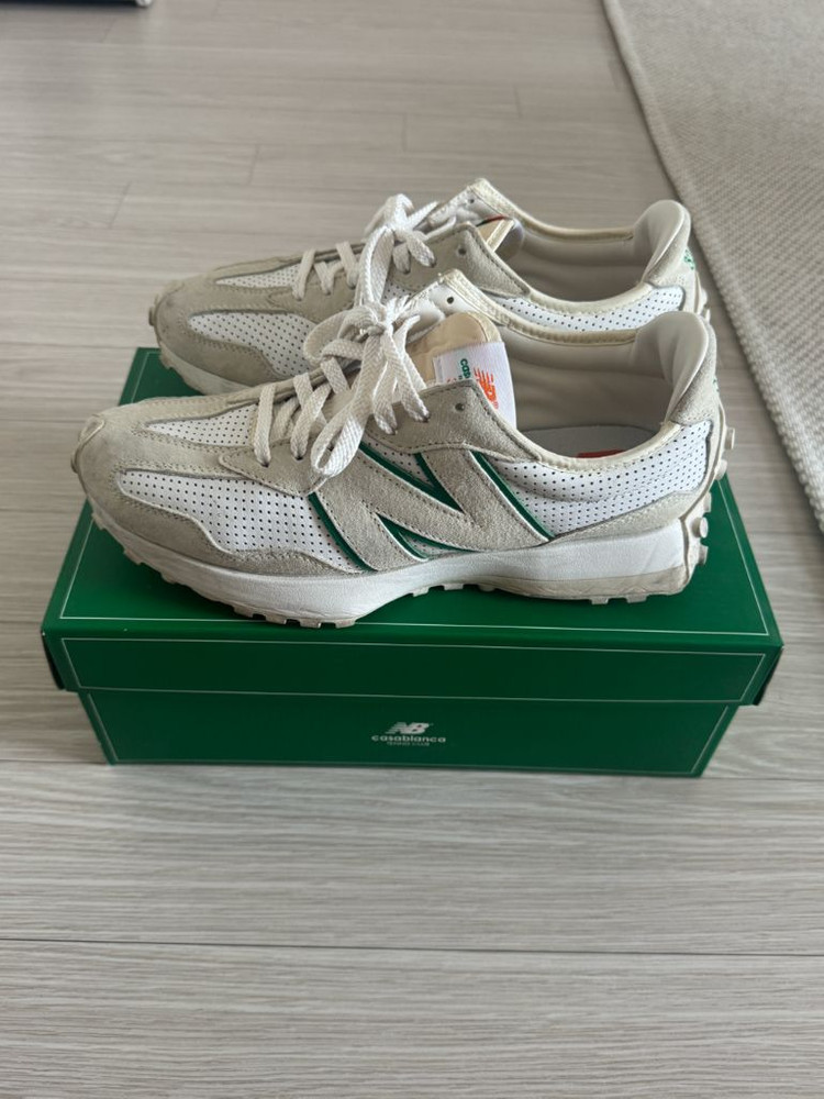 [275]뉴발란스 x 카사블랑카 327 아이디얼리스트 오프 화이트 그린 이미지