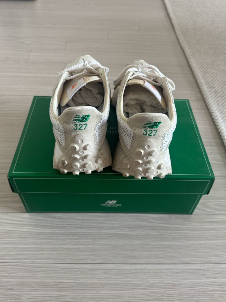 [275]뉴발란스 x 카사블랑카 327 아이디얼리스트 오프 화이트 그린 이미지