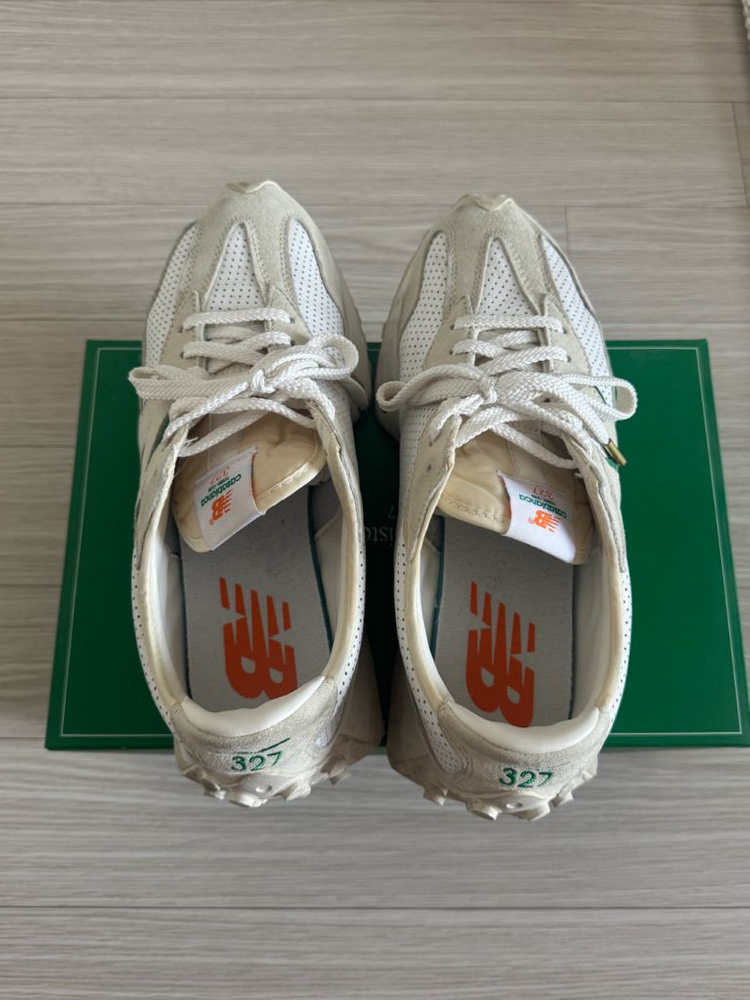 [275]뉴발란스 x 카사블랑카 327 아이디얼리스트 오프 화이트 그린 이미지