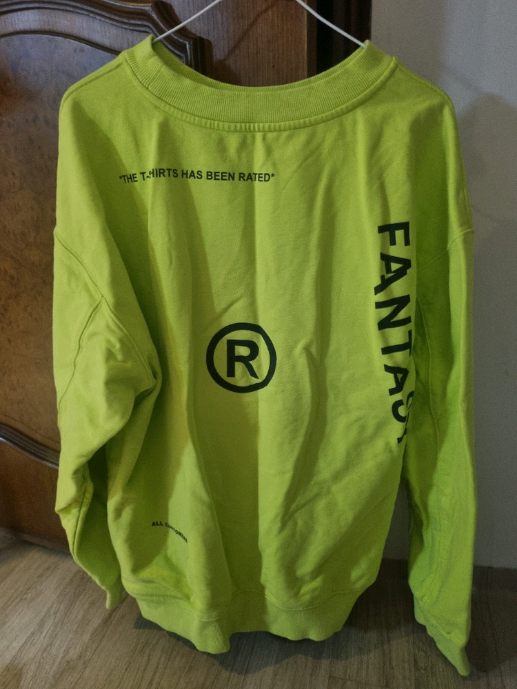 시스템옴므 라임그린 맨투맨. 90 이미지