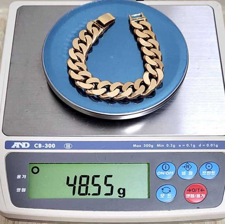 18k체인팔찌,남성팔찌,부산금팔찌,할로우팔찌,귀금속 이미지