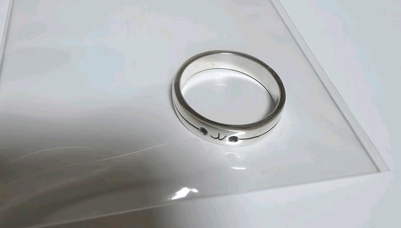 qwer 고민중독 팝업 마젠타(w) 커플 반지 굿즈 팝니다. 이미지