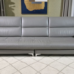 자코모 쿠시 슈렁큰 천연 통가죽 4인 소파 이미지