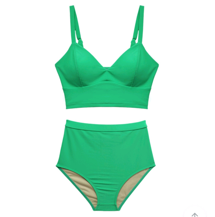 비키니벤더 고메즈 하이웨이스트 비키니 그린 M 66 이미지