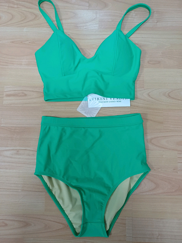 비키니벤더 고메즈 하이웨이스트 비키니 그린 M 66 이미지
