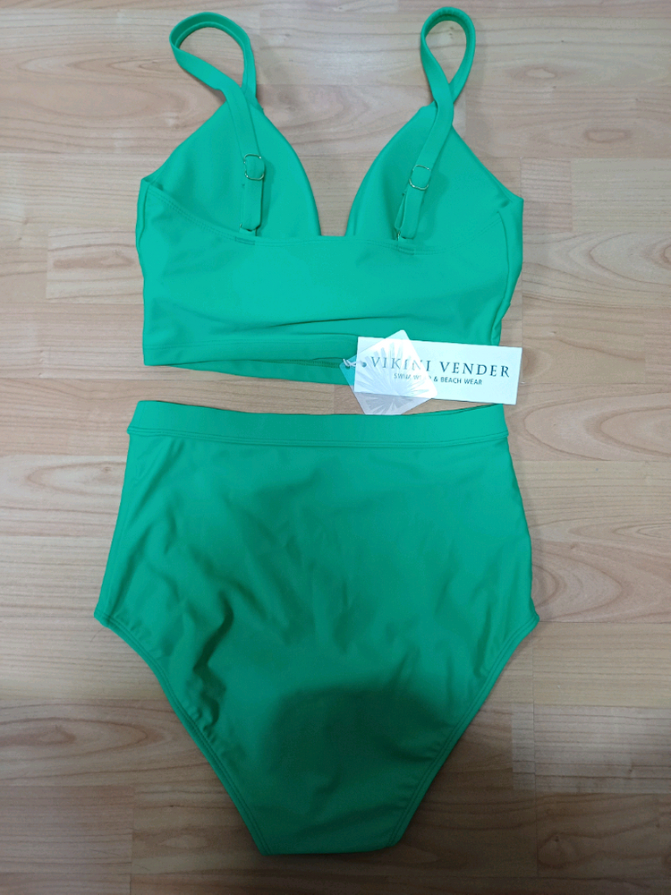 비키니벤더 고메즈 하이웨이스트 비키니 그린 M 66 이미지