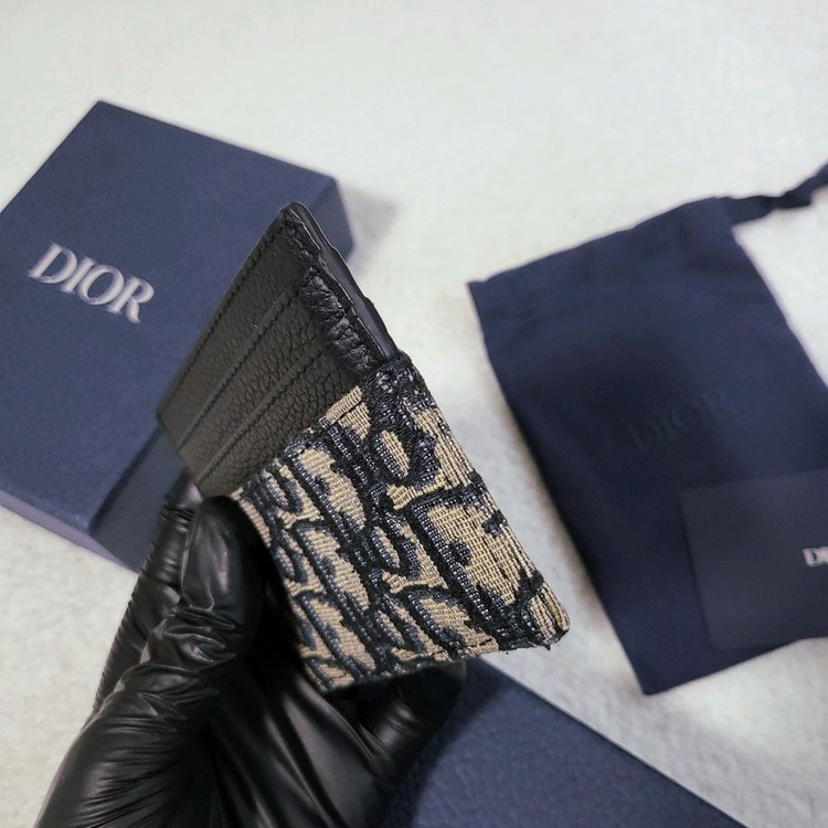 [새상품급/풀구성] 디올 오블리크 카드홀더 카드지갑 이미지