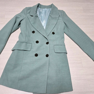 민트색 더블 버튼 자켓 무료배송 이미지