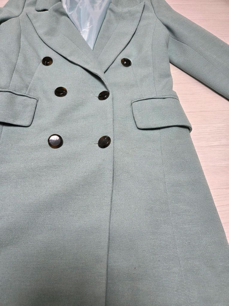 민트색 더블 버튼 자켓 무료배송 이미지