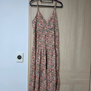 플라워 패턴 롱 뷔스티에 원피스 이미지