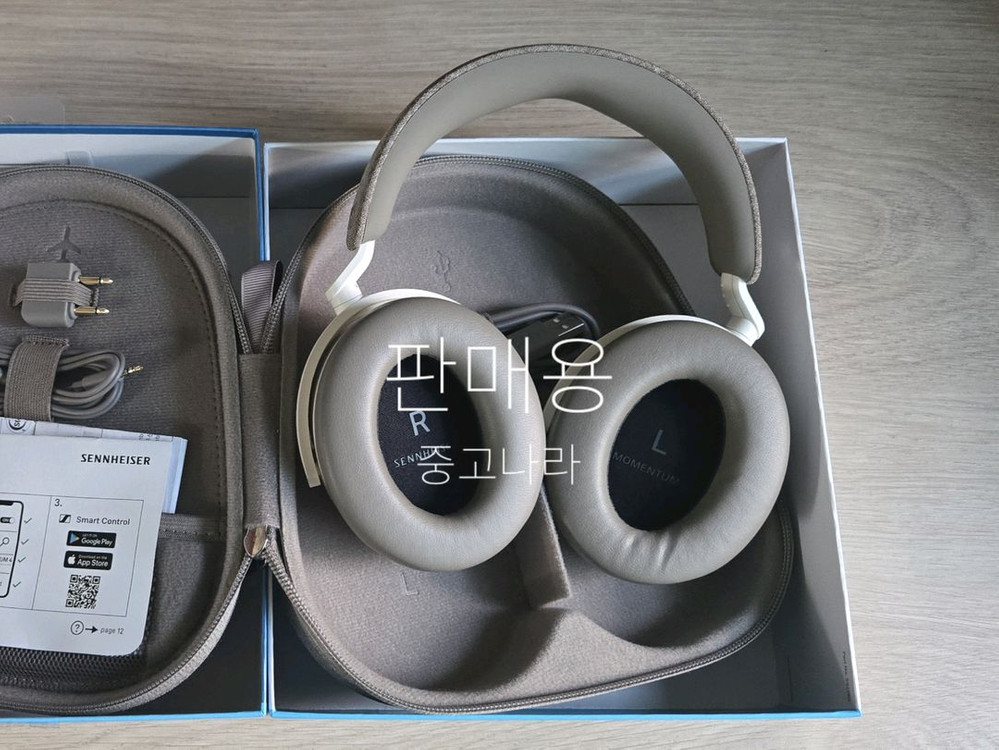 젠하이저 모멘텀4 블루투스 무선 헤드폰 화이트 이미지