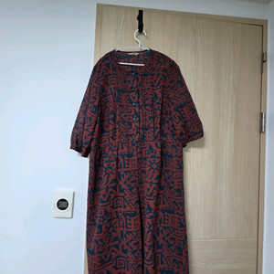 시원한 패턴 롱 원피스(88) 이미지