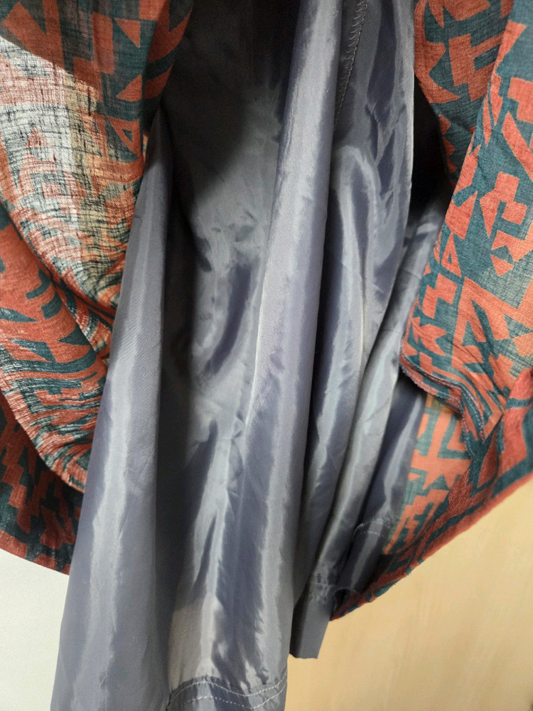 시원한 패턴 롱 원피스(88) 이미지