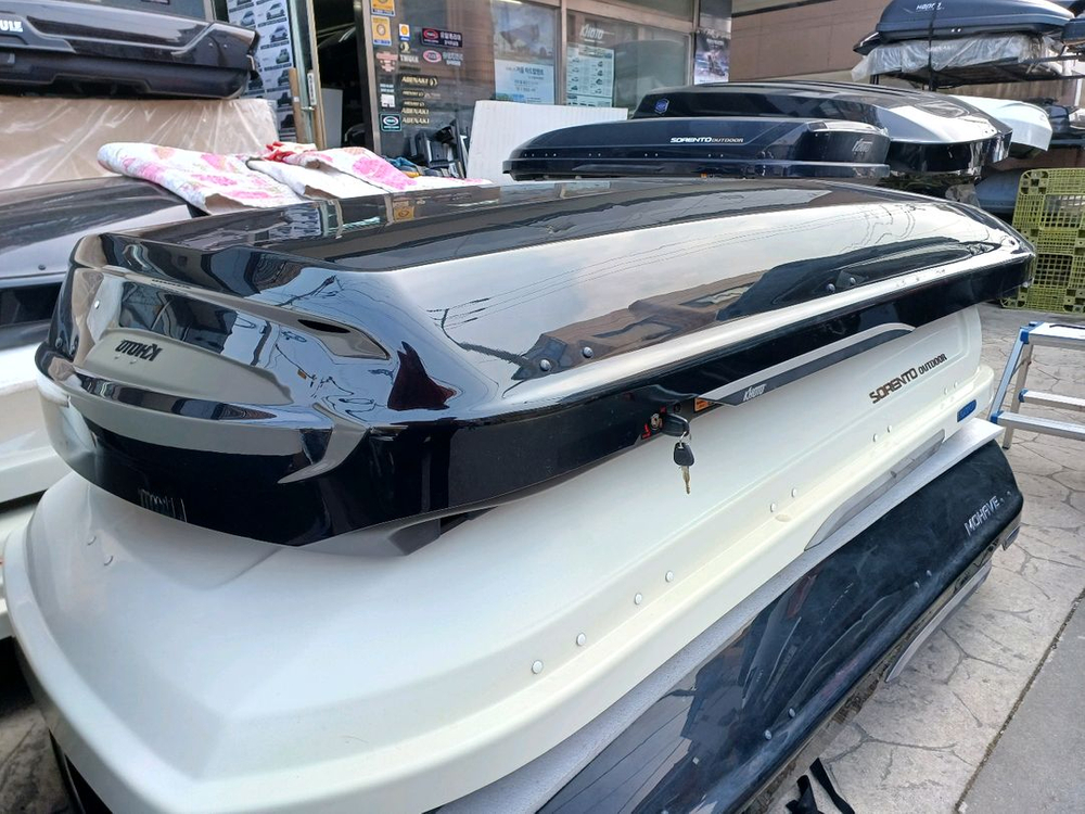 모하비더마스터 코토일체형루프박스 블랙유광 상태 중고 이미지