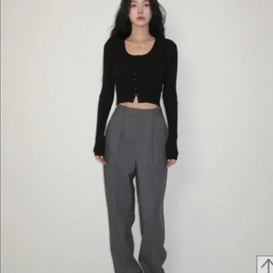 (새상품) 페일제이드 제니 울 슬랙스 챠콜 그레이 1 사이즈 이미지