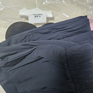 꺌랑 트리코트팬츠 여자 블랙(택포) 이미지