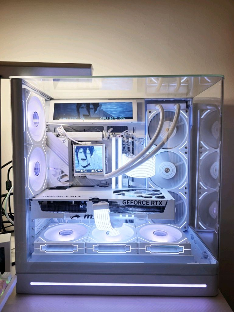 라이젠 9800X3D RTX5080 화이트 신품PC 이미지