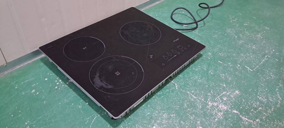 6190 SK매직 3구 하이브리드형 인덕션(블랙) 이미지