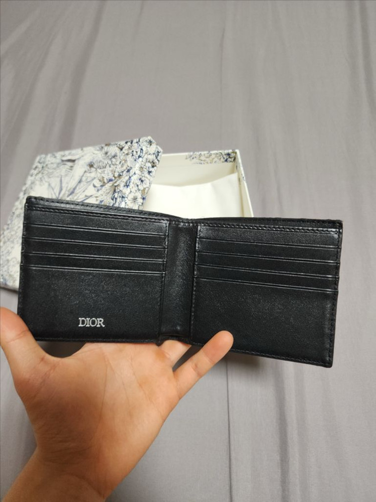 디올 오블리크 자카드 컴펙트 반지갑 이미지