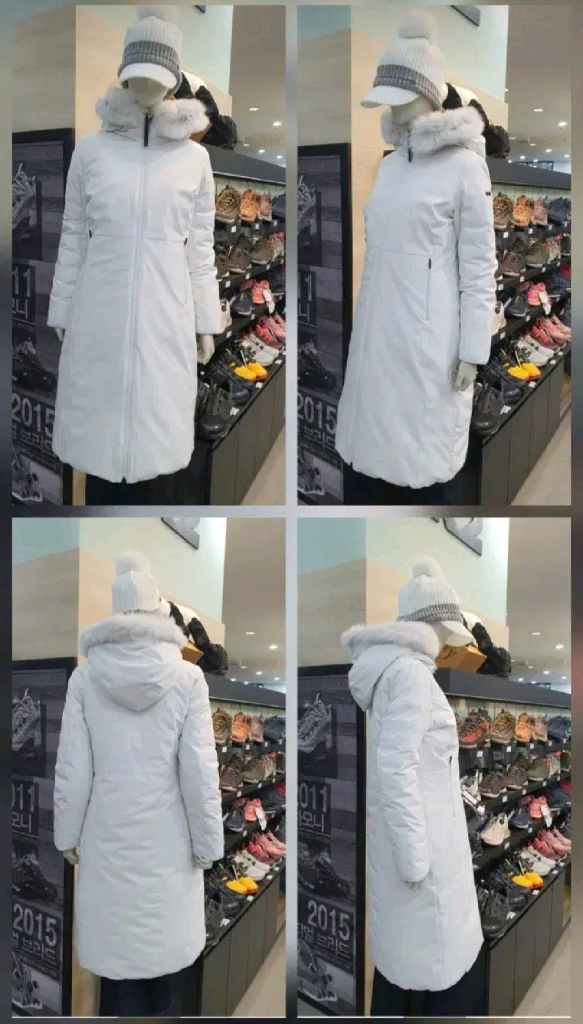 (새제품)K2패딩 여성 구스다운 리버시블 롱 다운(초코와인색 90) 이미지