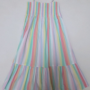 H&M 여아 레인보우 스트라이프 원피스 9-10세 이미지