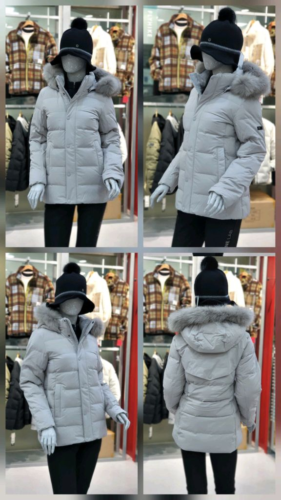 (새제품) K2 여성 구스다운 숏패딩 블랙90 그레이90 이미지