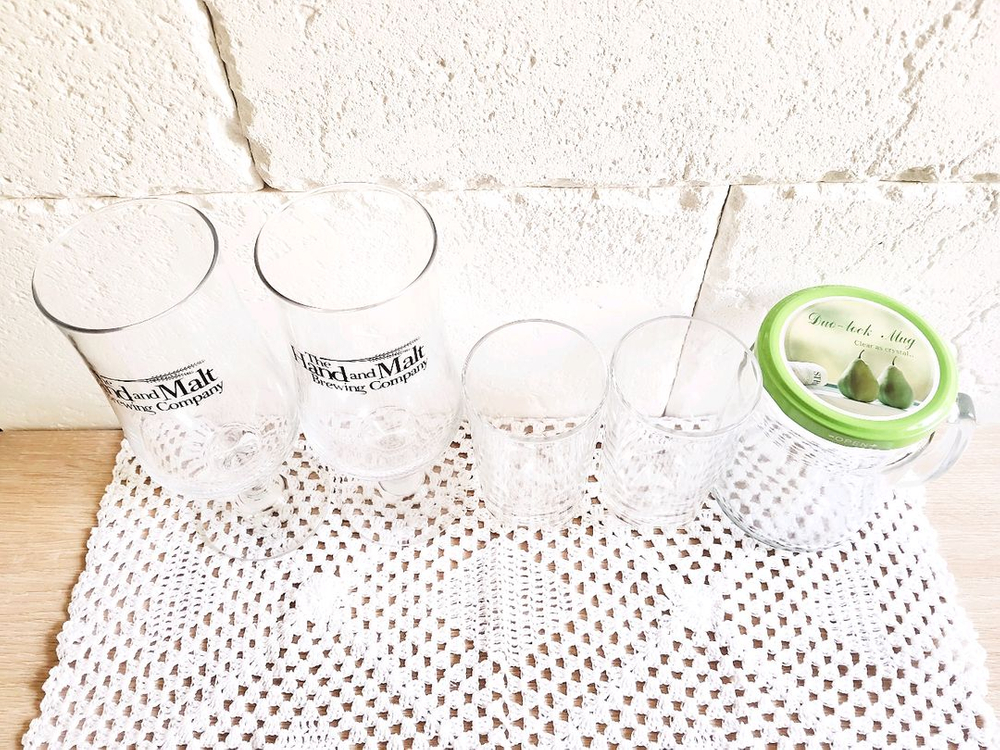 유리컵 5종 이미지