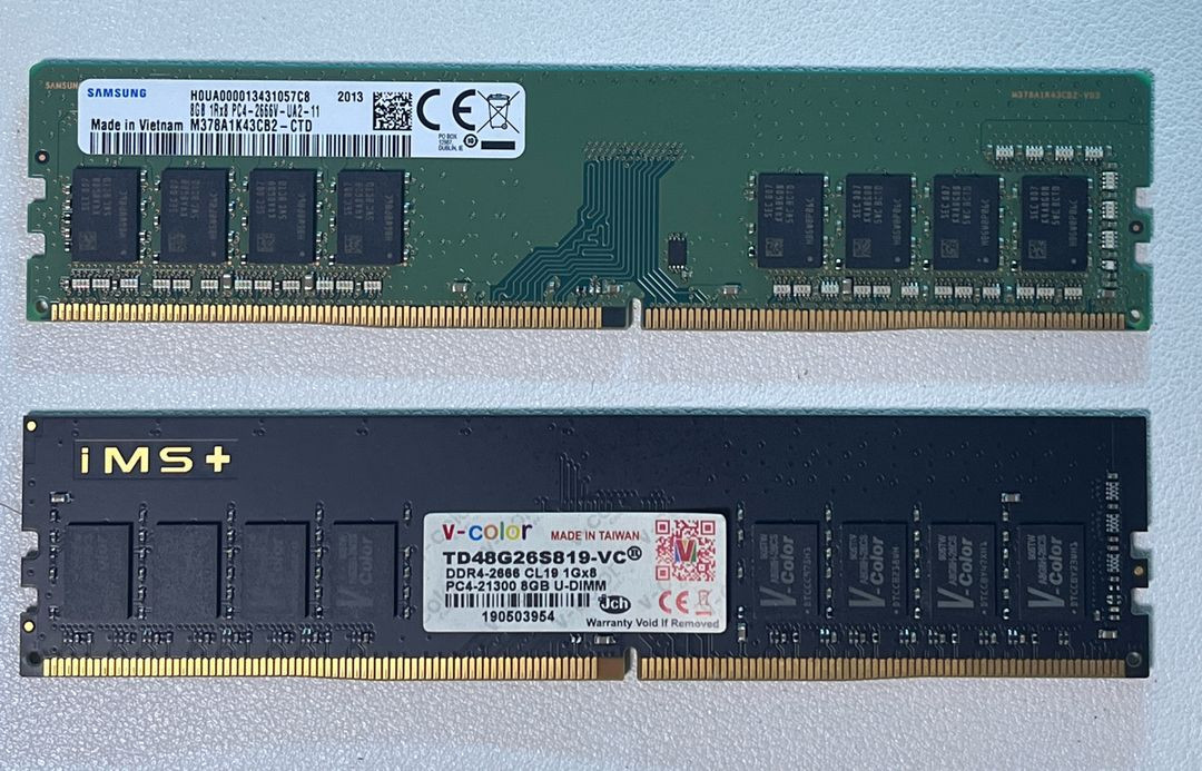 DDR4 2666MHz 메모리 8GB * 2 급처합니다 이미지