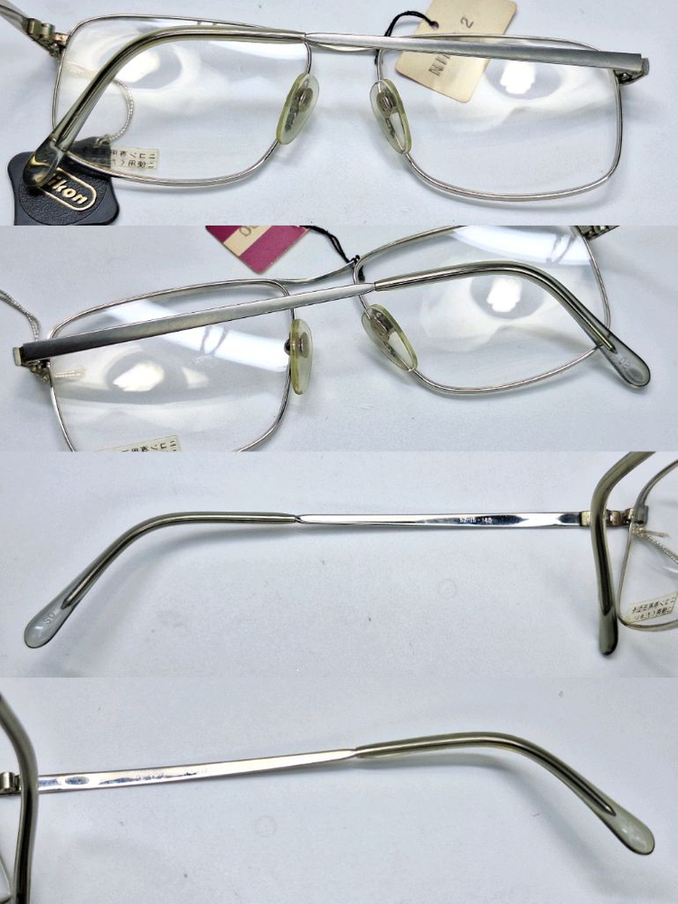 80s 일본제 빈티지 데드스톡 미사용/니콘 FB911 안경테 52mm/클래식 레트로 비즈니스 복고 패션 아이웨 이미지