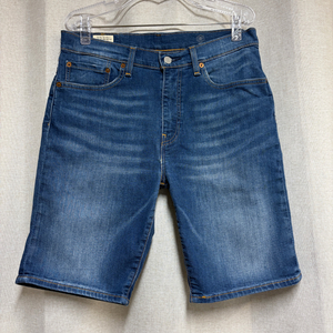 리바이스 505 프리미엄 데님 반바지 W32 중청 이미지