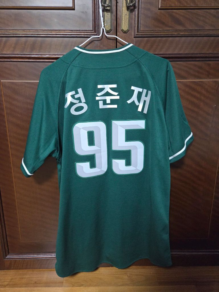 SSG랜더스 그린 유니폼 100 정준재 마킹 이미지