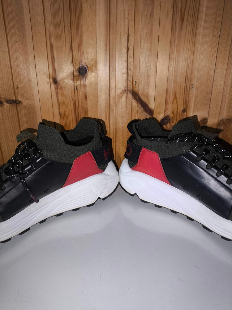 41 260mm 휴고보스 비브람 에렌 니트 가죽 스니커즈 k3105 이미지