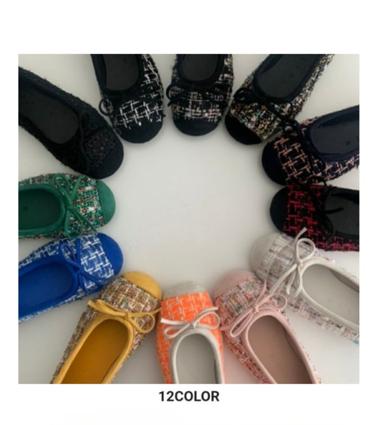 무료드림 (올린옷구매하시는분께)꺌랑 CALIN 트위드 플랫슈즈 이미지