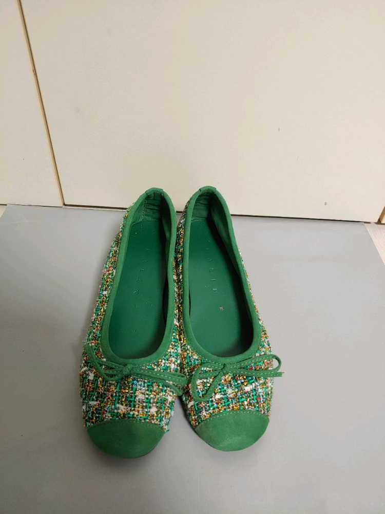 무료드림 (올린옷구매하시는분께)꺌랑 CALIN 트위드 플랫슈즈 이미지