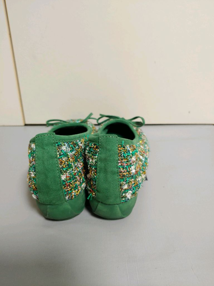 무료드림 (올린옷구매하시는분께)꺌랑 CALIN 트위드 플랫슈즈 이미지