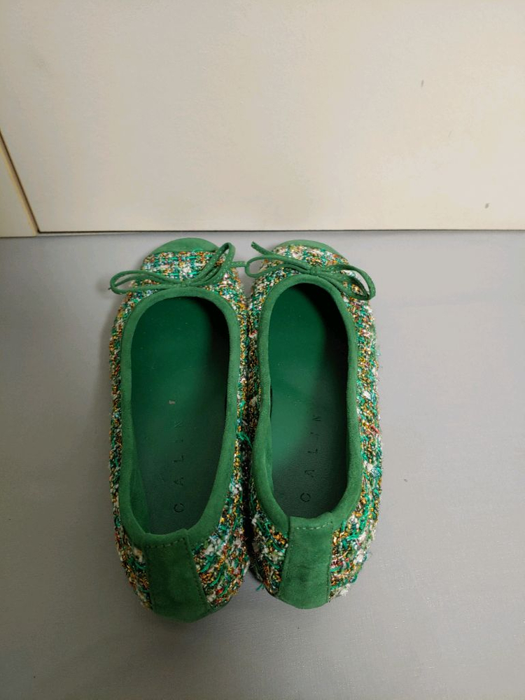 무료드림 (올린옷구매하시는분께)꺌랑 CALIN 트위드 플랫슈즈 이미지